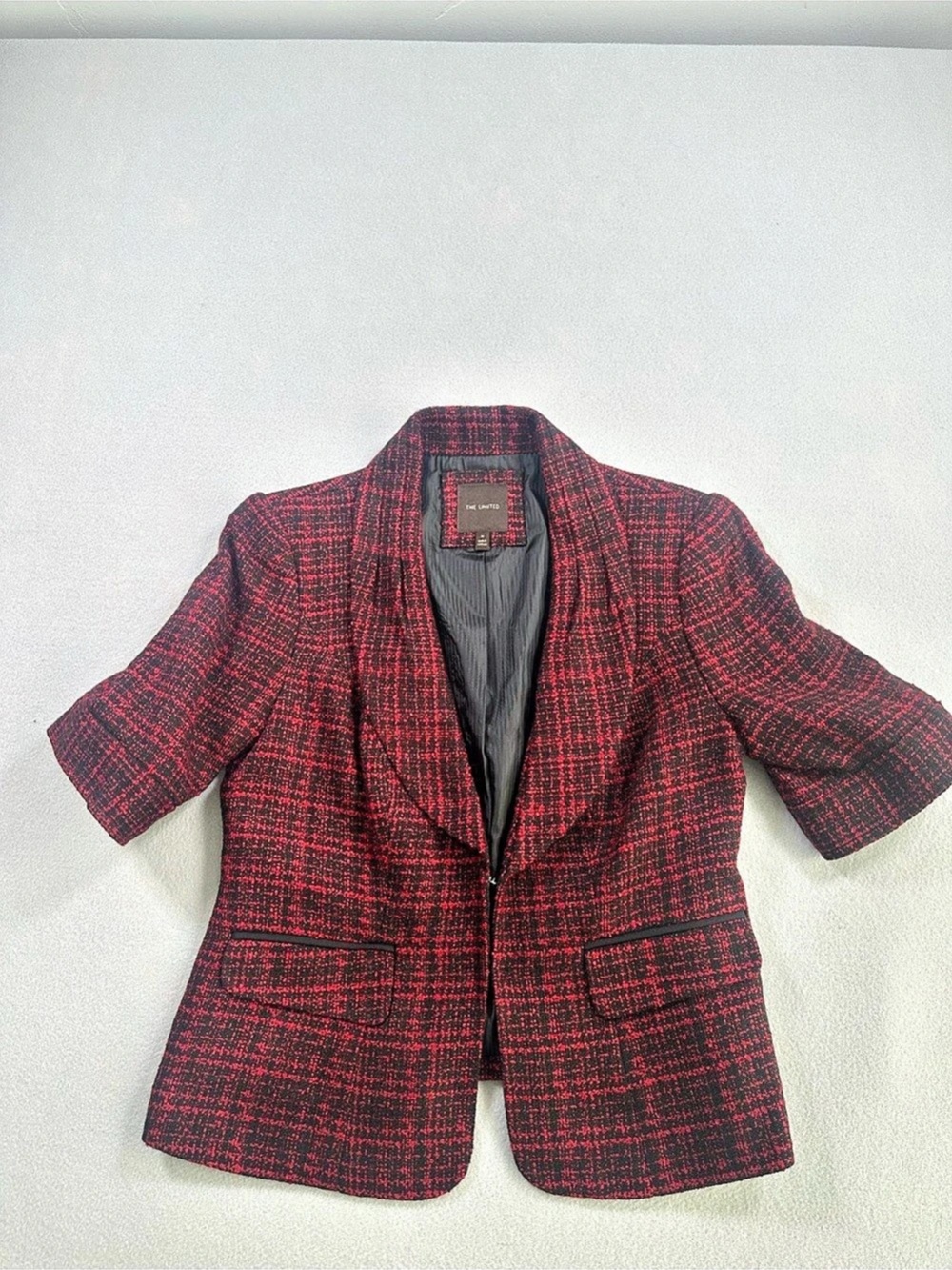 The Limited Red & Black Blazer Size Medium Like New